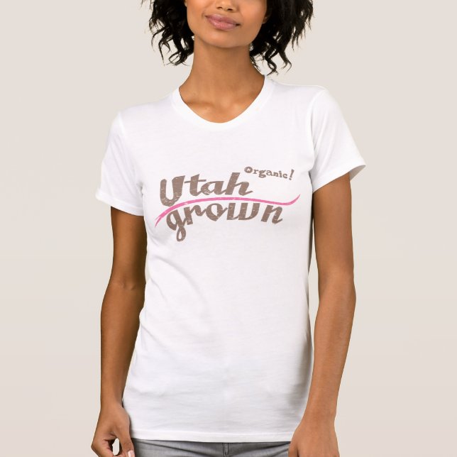 T-shirts Orgânico! Utah-Grown (Frente)