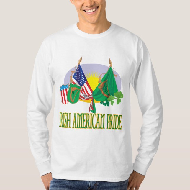 T-shirts Orgulho americano irlandês (Frente)