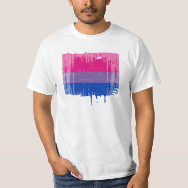 T-SHIRTS ORGULHO BISSEXUAL DESIGN AFLIGIDO (Frente)