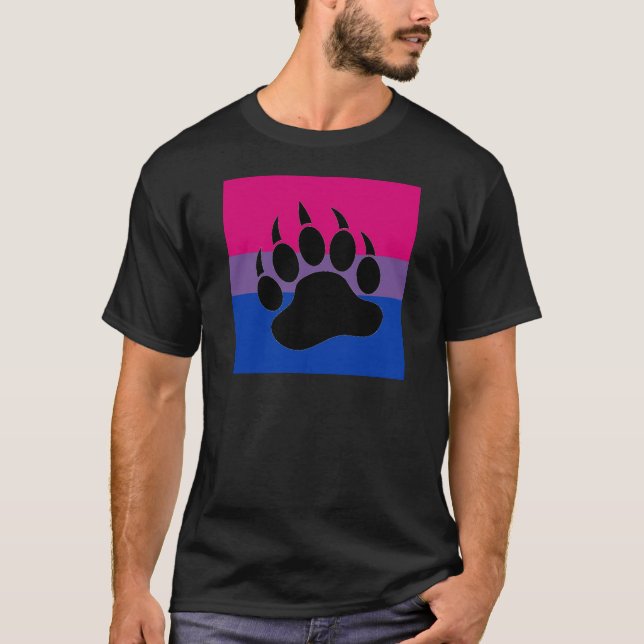 T-shirts Orgulho bissexual do urso (Frente)