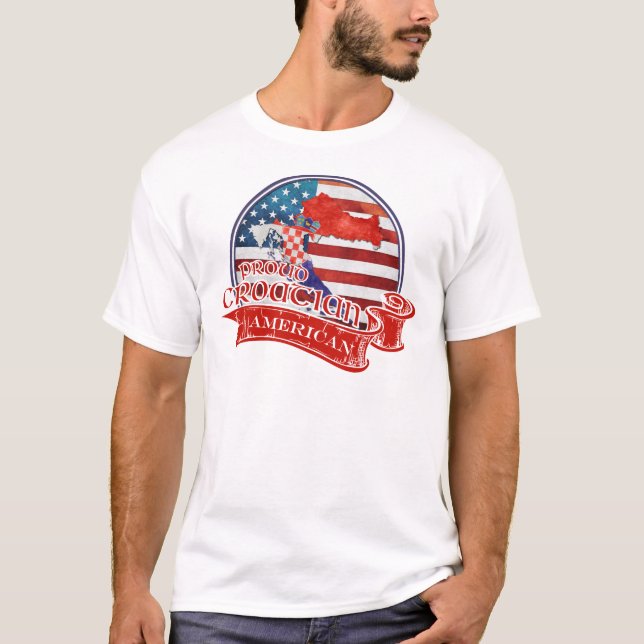 T-shirts Orgulho croata americano (Frente)