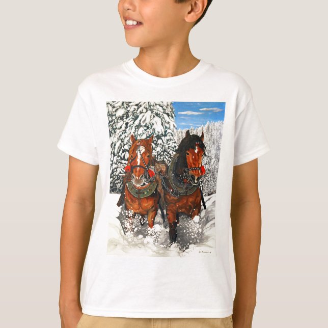T-shirts Orgulho de cavalos (Frente)