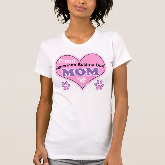 T-shirts Orgulho de mãe de esquimó americana (Frente)