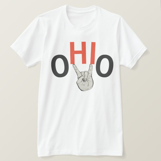 T-shirts Orgulho de Ohio (Frente do Design)