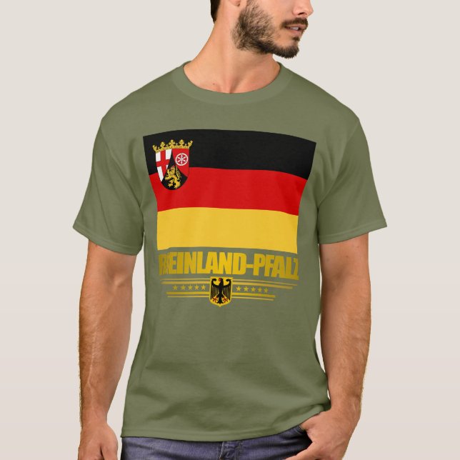 T-shirts Orgulho De Pfalz Rheinland (Frente)