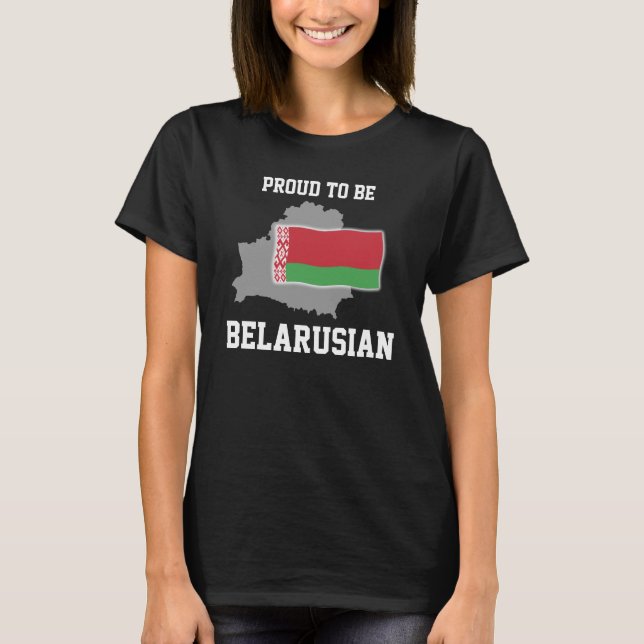 T-shirts Orgulho de ser bielorrusso (Frente)