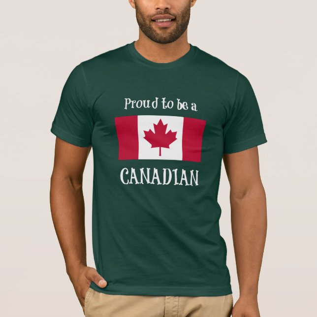 T-shirts Orgulho de ser canadense (Frente)
