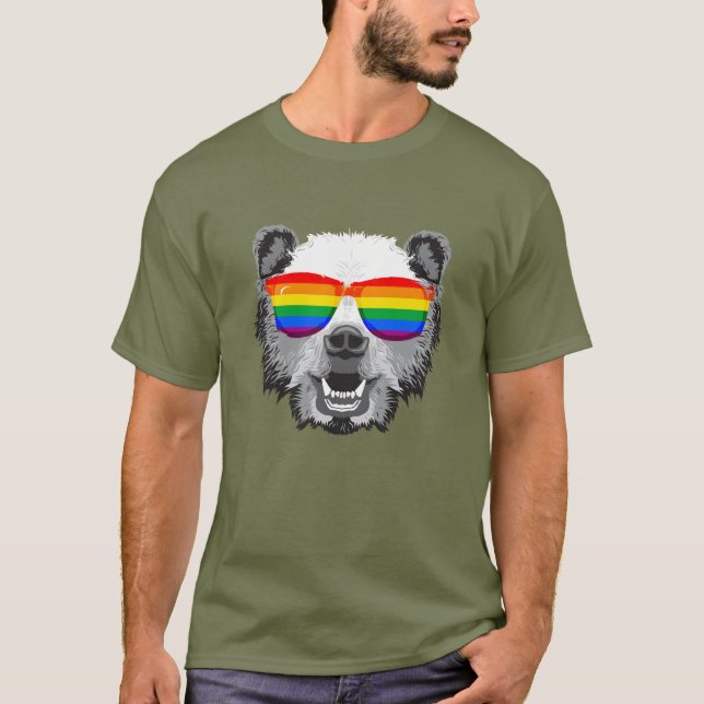 T-shirts Orgulho de Urso Cinzento (Frente)
