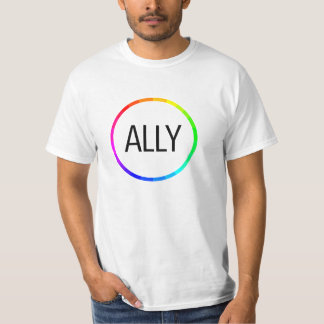 T-shirts Orgulho do aliado - inclinação moderno