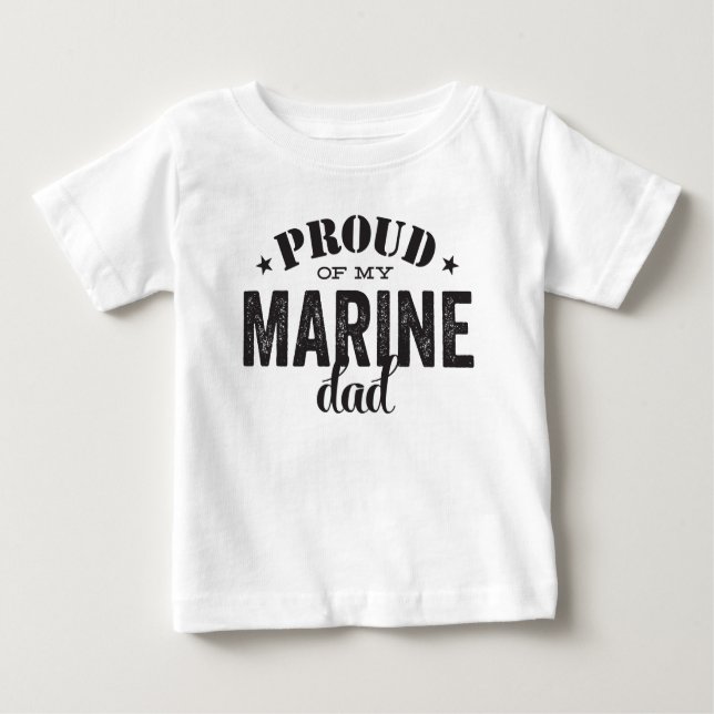 T-shirts Orgulho do meu pai MARINE (Frente)