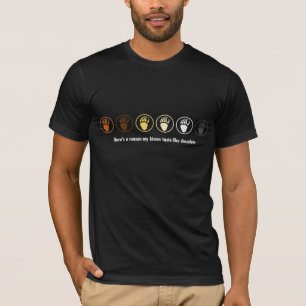 T-shirts Orgulho do urso - beijos de chocolate