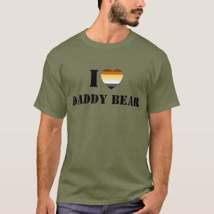 T-SHIRTS ORGULHO DO URSO GAY EU AMO O PAPAI URSO