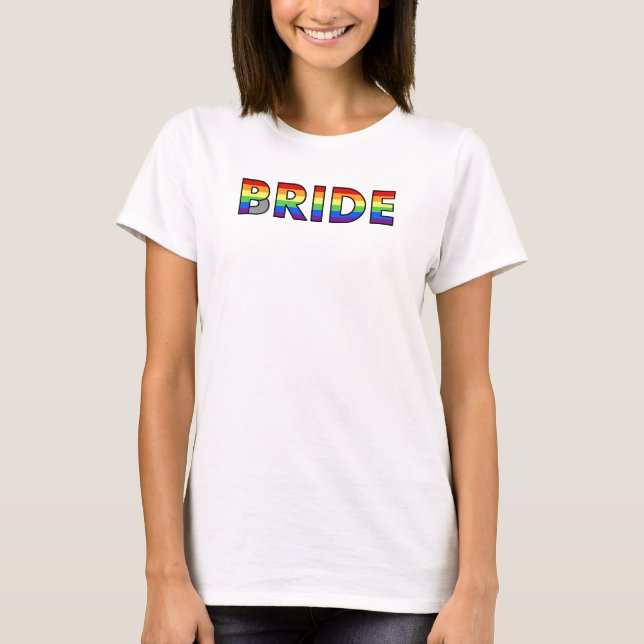 T-shirts Orgulho gay Bride (Frente)