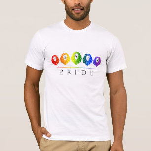 T-shirts Orgulho Gay dos Leões - Arco-íris LGBT