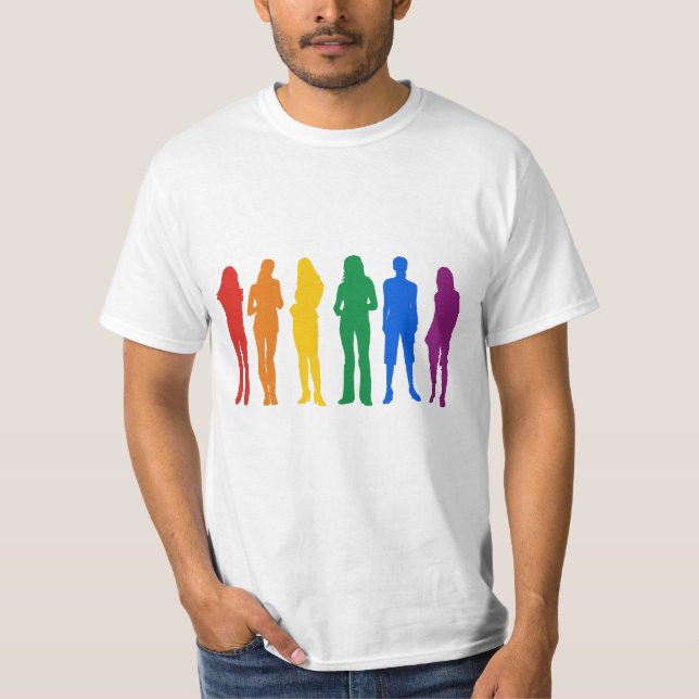 T-shirts Orgulho gay para mulheres (Frente)