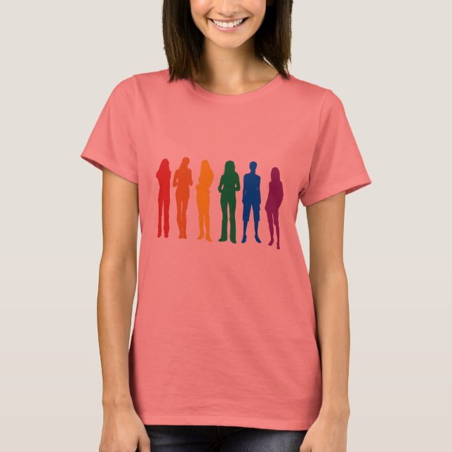 T-shirts Orgulho gay para mulheres (Frente)