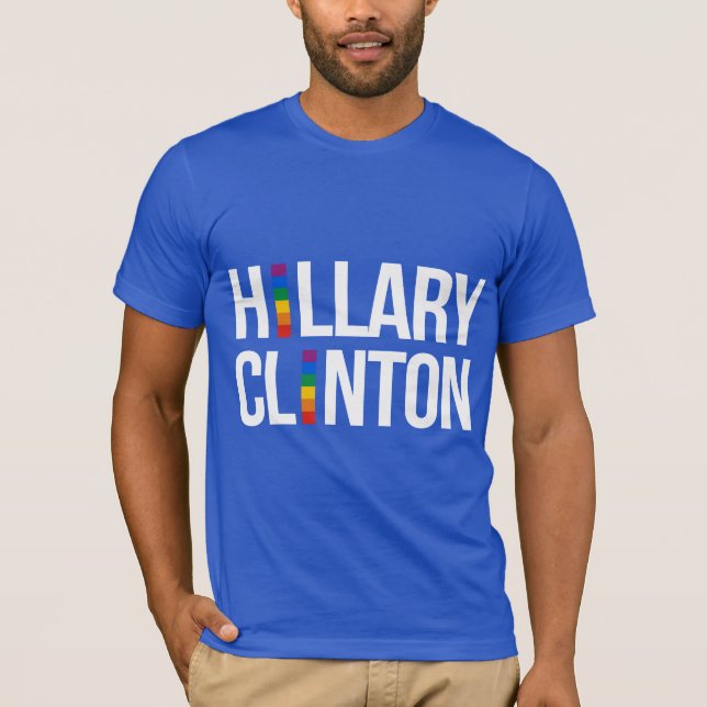T-shirts Orgulho Hillary Clinton -- LGBT - (Frente)