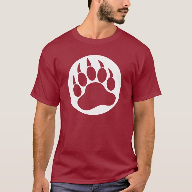 T-shirts Orgulho Urso Pata de Urso Gay (Frente)