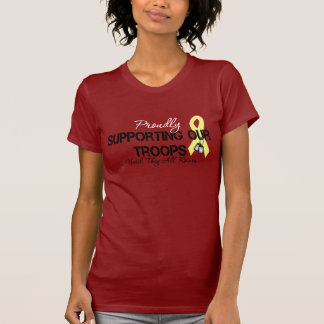 T-shirts Orgulhosa apoiando nossas tropas (sexta-feira