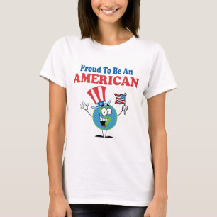 T-shirts Orgulhoso Americano