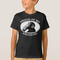 Orgulhoso de meu chimpanzé da ascendência