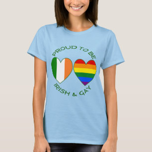 T-shirts Orgulhoso de ser irlandês e Gay