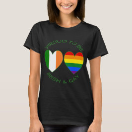 T-shirts Orgulhoso de ser irlandês e Gay