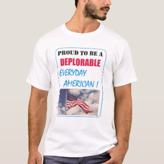 T-SHIRTS ORGULHOSO DE SER UM AMERICANO DEPLORÁVEL
