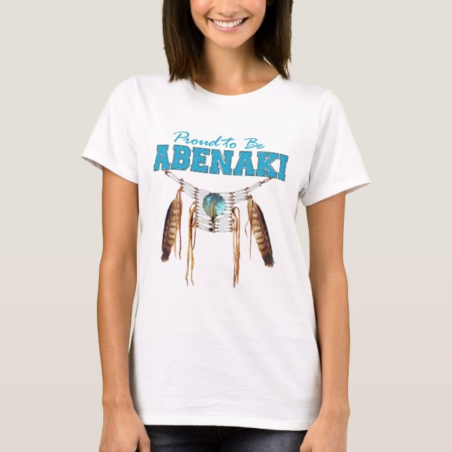 T-shirts Orgulhoso ser Abenaki (Frente)