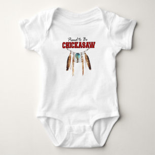 T-shirts Orgulhoso ser Bodysuit do bebê do Chickasaw