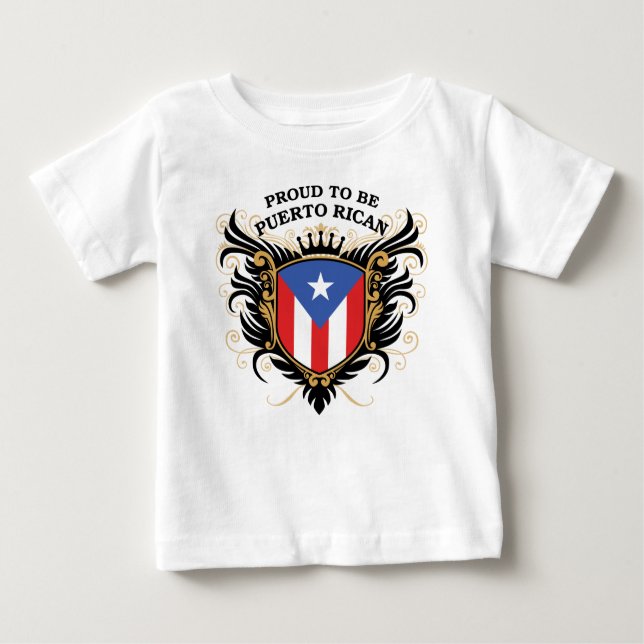 T-shirts Orgulhoso ser porto-riquenho (Frente)