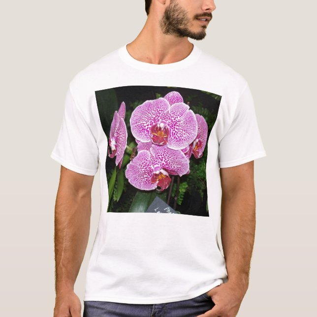 T-shirts Orquídea branca e roxa (Frente)