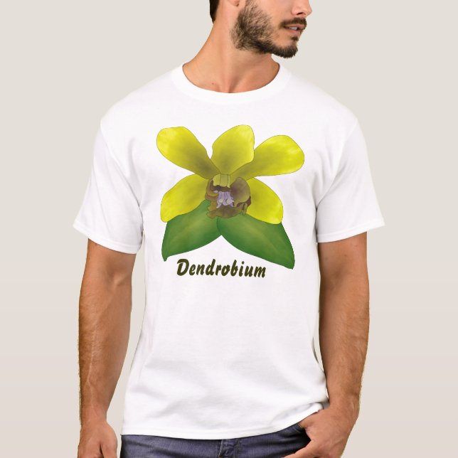 T-shirts Orquídea do Dendrobium (Frente)