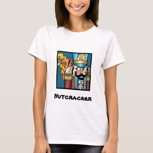 T-shirts Os 12 Farts do Nutcracker do Natal (Frente)
