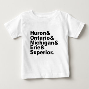 T-shirts Os 5 Excelentes Lagos Huron Ontario Michigan Erie