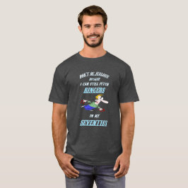 T-shirts Os anos setenta em ferradura escuros básicos do T