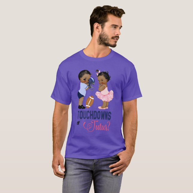 T-shirts Os aterragens ou o género étnico do bebê dos tutus (Frente Completa)