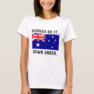 T-shirts Os Aussies Fazem Isso... Lá Embaixo.