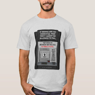 T-shirts Os bancos devem ser serviços públicos