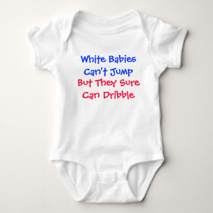 T-shirts Os bebês brancos não podem saltar