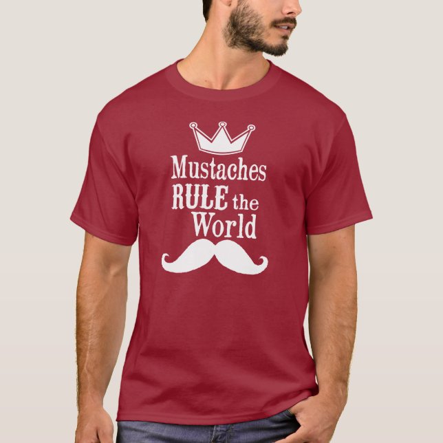 T-shirts Os bigodes governam o mundo (Frente)