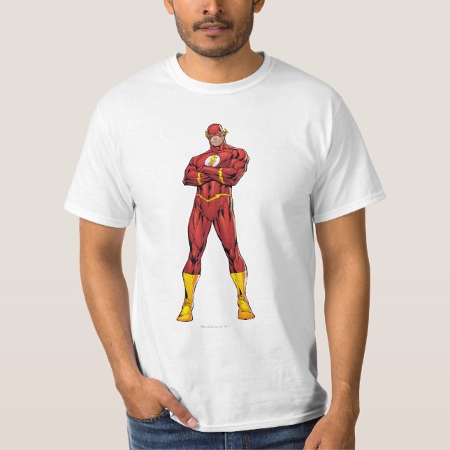 T-shirts Os Braços Flash Cruzados (Frente)