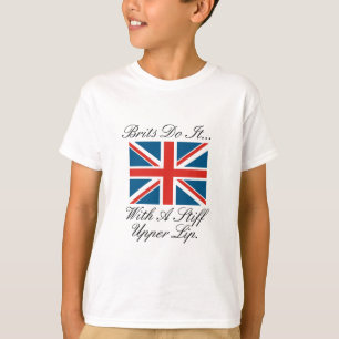 T-shirts Os Brits Fazem... Com Um Lip Superior Rígido