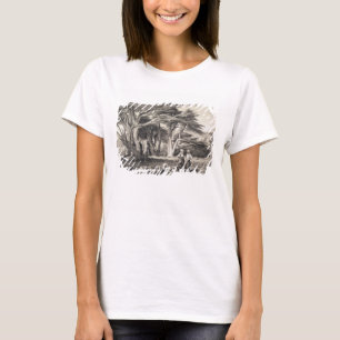 T-shirts Os cedros de Líbano, gravados por Freeman (sepia