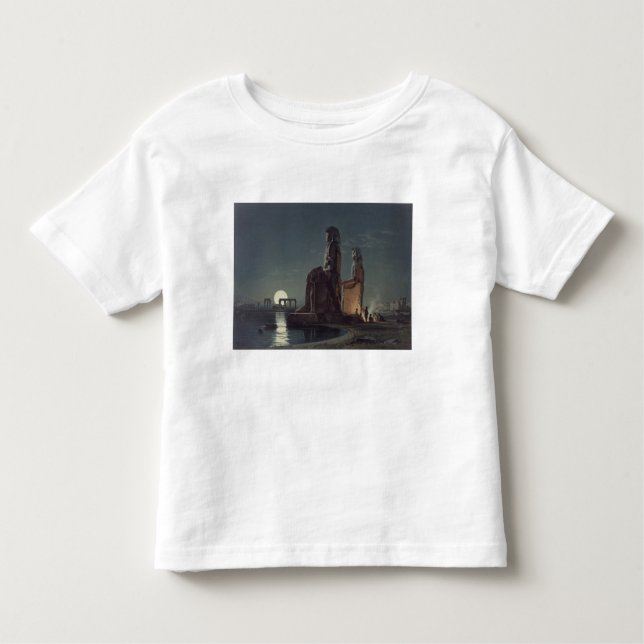 T-shirts Os Colossi de Memnon, Thebes, um de 24 illustrat (Frente)
