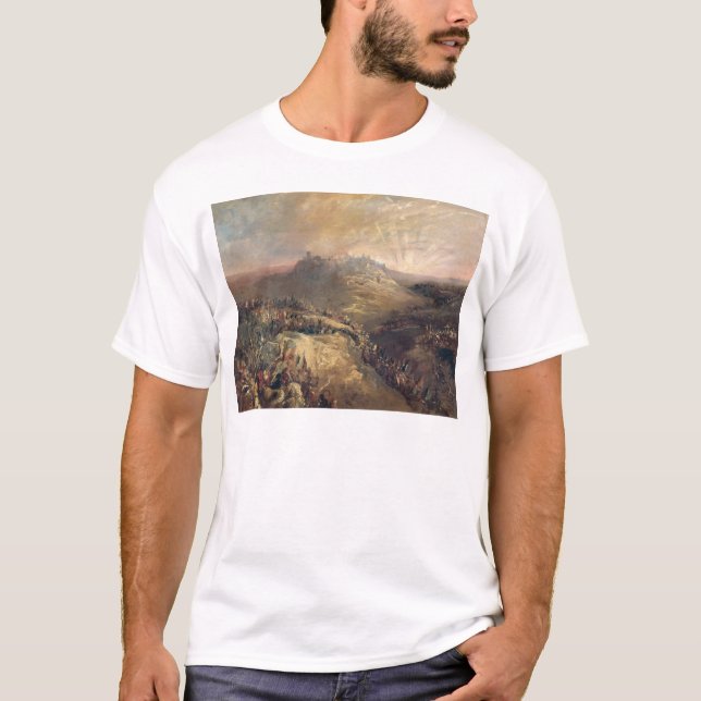 T-shirts Os cruzados antes de Jerusalem (Frente)