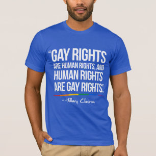 T-shirts Os direitos dos homossexuais são direitos humanos