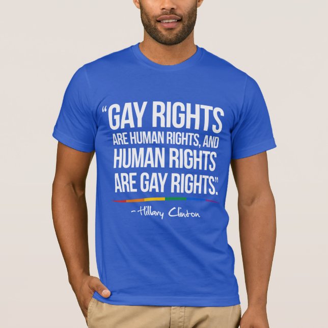 T-shirts Os direitos dos homossexuais são direitos humanos (Frente)