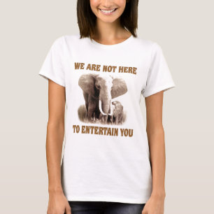 T-shirts Os elefantes merecem o respeito