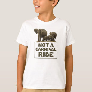 T-shirts Os elefantes não são um passeio do carnaval